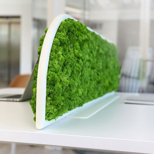 台式办公室隔板 - G-DESKS - Greenmood - 保鲜苔藓 / 铝制 / 隔音
