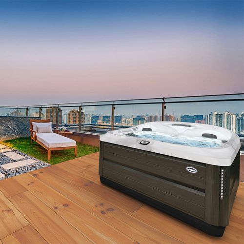 地上水疗浴缸 - J-475™ - JACUZZI - 长方形 / 7人座 / 丙烯塑料
