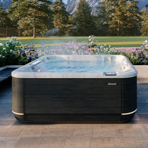 地上水疗浴缸 - J508L&trade; - JACUZZI - 正方形 / 七人座 / 丙烯塑料