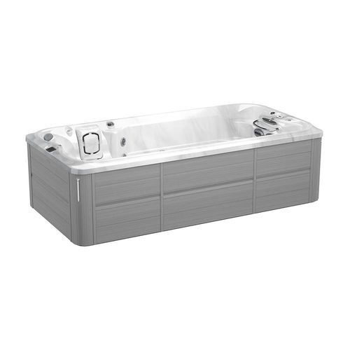地上游泳浴缸 - J-16 POWERPRO&reg; - JACUZZI - 长方形 / 4人座 / 电镀钢
