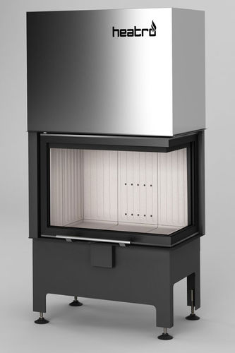 嵌入式转角壁炉 - Heatro 55PH 9KW - desayo - 燃木 / 钢 / 现代风格