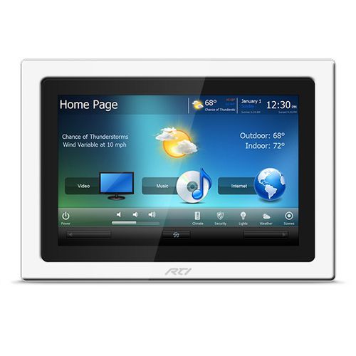 多功能智能家居安装触摸屏 - KX10 - Remote Technologies Incorporated (RTI) - 用于多媒体系统 / 安全防护型 / 壁挂