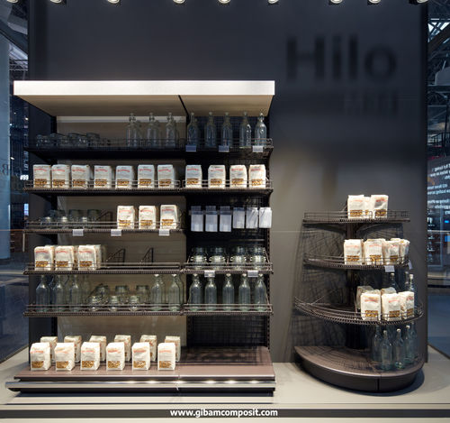 现代风格置物架 - M34 HILO - GIBAM SHOPS SPA - 木质 / 金属 / 用于商店