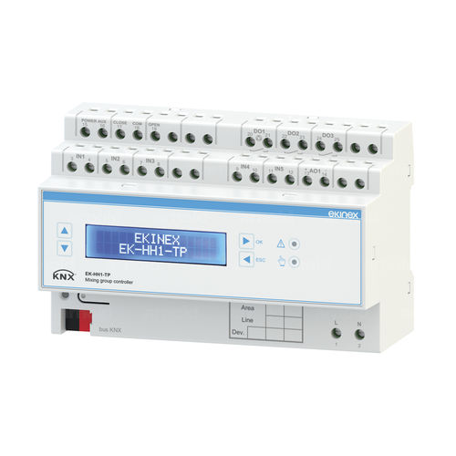 DIN导轨暖气调节器 - EK-HH1-TP - ekinex® - 以及冷却 / 热泵用