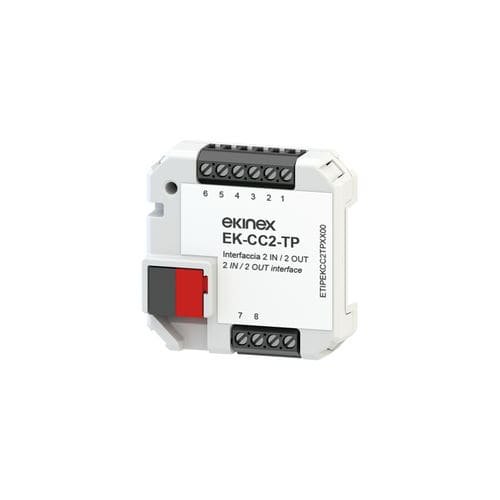 二进制输入式接口模块 - EK-CC2-TP - ekinex® - 二进制输出 / DIN导轨 / KNX
