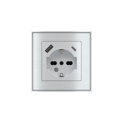 电源插座 - EK-PWS-IT-USB - ekinex® - USB / 壁挂 / 金属