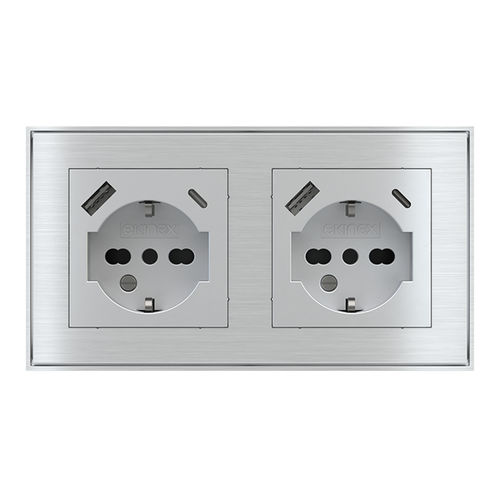 电源插座 - EK-PWS-IT-USB - ekinex® - USB / 双 / 壁挂