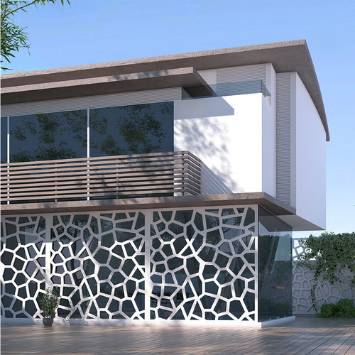 隔墙装饰面板 - LATTICE MOSAIC - DEMAMBA - 用于围栏 / 用于外墙 / 木制