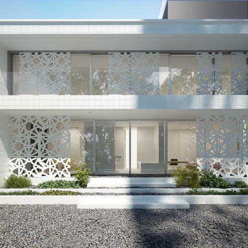 室内装潢装饰面板 - LATTICE QATAR - DEMAMBA - 用于外墙 / 木制 / MDF