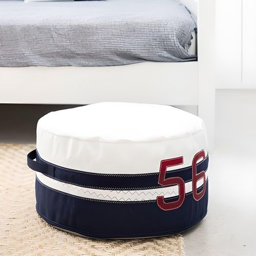 现代风格坐墩 - Solo Navy - 727 sailbags - 拒水织物 / PVC / 再生帆布
