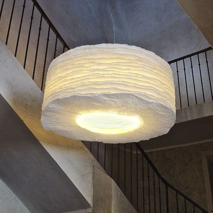 吊灯 - MILLEFEUILLEØ100 - JeanLuc Mare luminaires - 纸质 / 现代风格 / 有线