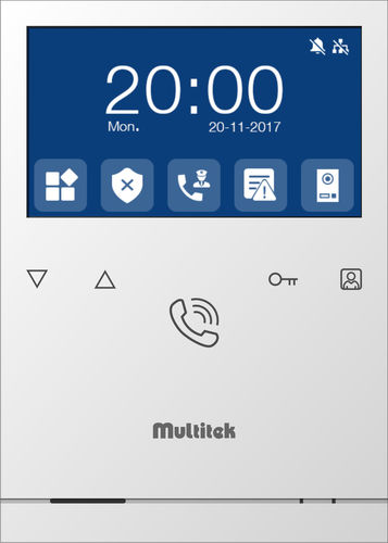 白色可视对讲机 - LIM-43 - Multitek Electronics - 黑色 / 住宅 / 嵌入式