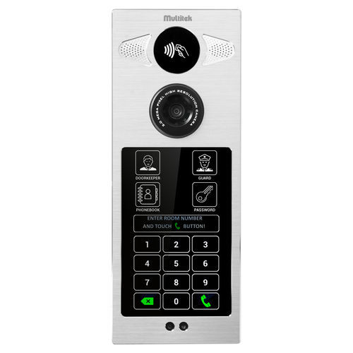 铝框架门口呼叫站 - DIP70 - Multitek Electronics - 住宅 / 壁挂 / 嵌入式
