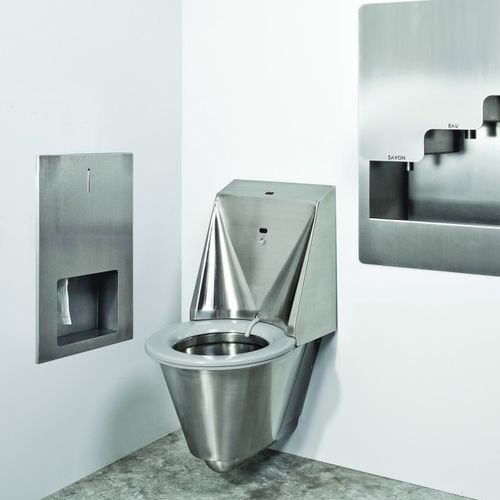 电子马桶 - HYGISEAT  - SUPRATECH - 壁挂式 / 不锈钢 / 公共卫生设施