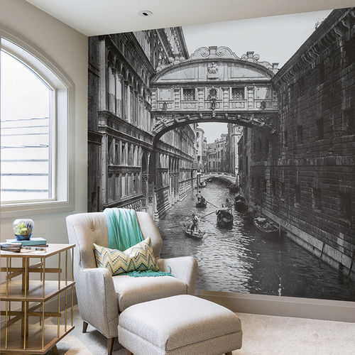 现代风格墙纸 - VENEZIA – PONTE DEI SOSPIRI - Skinwall - 布料 / 乙烯基 / 都市图案
