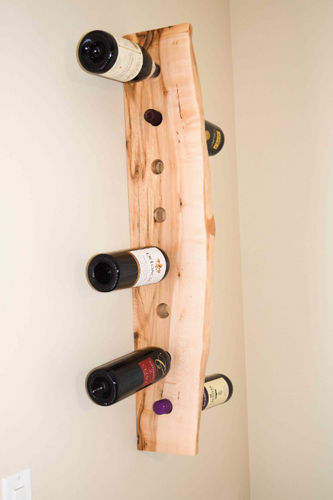 壁挂酒瓶架 - LIVE EDGE - Bois & Design