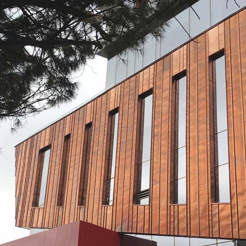 立面板 - COPPERPLUS - Wickeder Westfalenstahl GmbH - 板式 / 盒式 / 铜