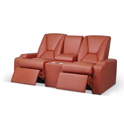 皮质影院椅 - LORENZ VIP RECLINER LS-805 - Leadcom Seating - 红色 / 带脚凳