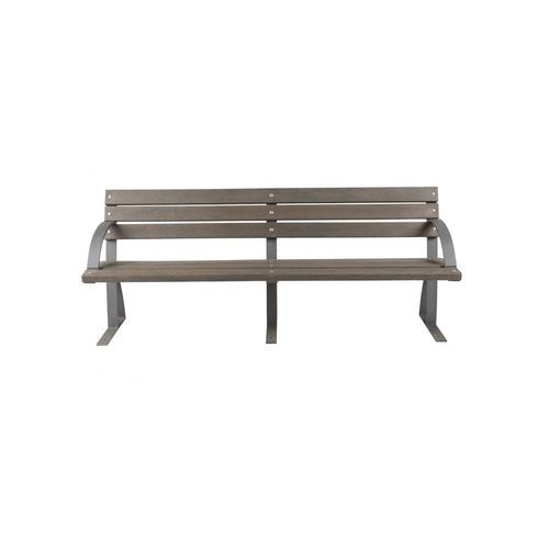 现代风格公共长椅 - Beira Alta - Extruplas - 再生塑料 / 带椅背 / 带扶手