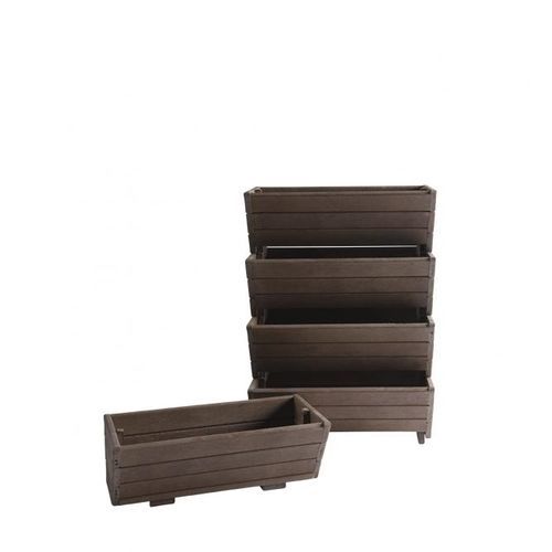 V形花坛 - Garden - Extruplas - 再生塑料 / 长方形 / 模块化