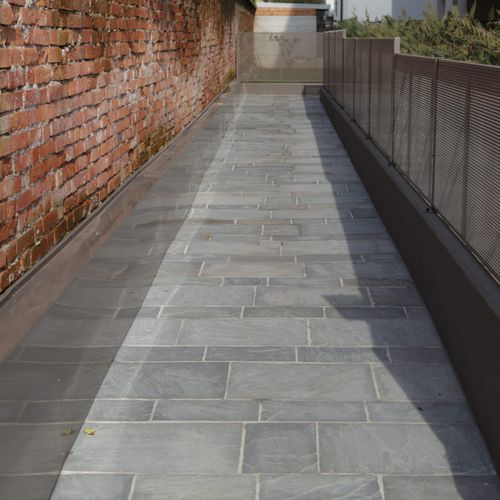 石英岩地面 - GREY - jaipur pietre - 室内 / 户外 / 用于楼梯板