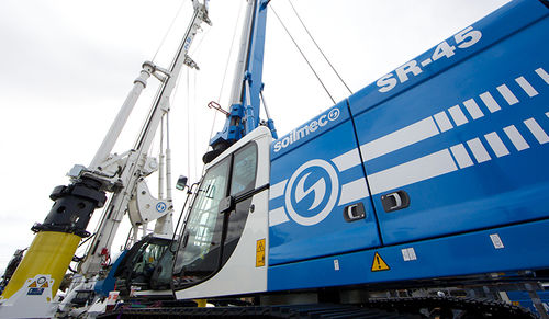 柴油机钻机 - SR-45 - SOILMEC S.P.A. - 旋转 / 潜孔 / 用于建筑工地