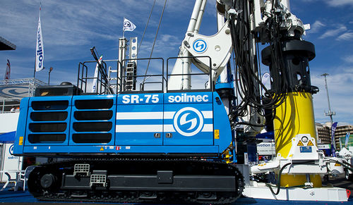 柴油机钻机 - SR-75 - SOILMEC S.P.A. - 旋转 / 逆向循环式 / 用于建筑工地