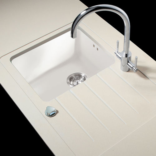 单槽厨房水槽 - Minerva Work Surfaces - 带沥水架 / 丙烯塑料 / 下装式