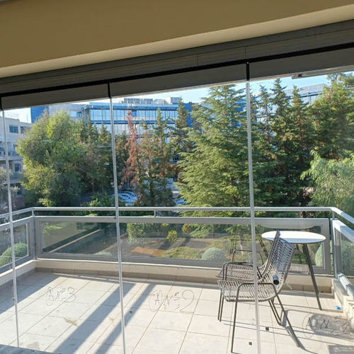 折叠式隔断 - IN MAROUSSI - Atrio Glass Doors - 玻璃板 / 水晶 / 铝制