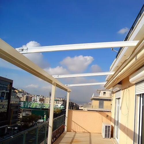 临墙凉棚架 - ALEXANDRAS - Atrio Glass Doors - 金属 / 布料 / 可伸缩