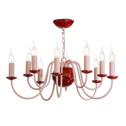 经典风格枝形吊灯 - BODKIN - David Hunt Lighting - 布料 / 10灯泡 / 商用