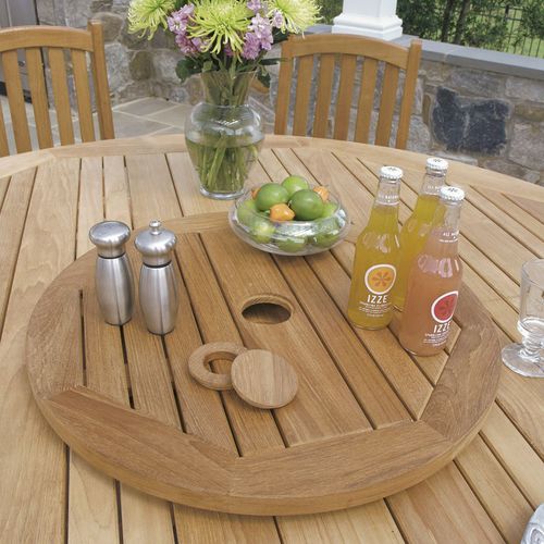 木质桌台面 - LAZY SUSAN : 1020 - COUNTRY CASUAL TEAK