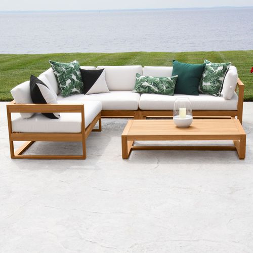 转角沙发 - CASITA : 9083 - COUNTRY CASUAL TEAK - 现代风格 / 花园 / 布料