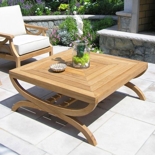 现代风格茶几 - FIORI® : 9813 - COUNTRY CASUAL TEAK - 柚木 / 正方形 / 家用