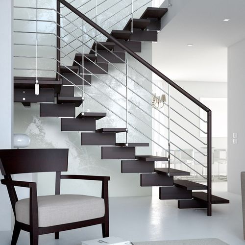 L型楼梯 - K20-R-GLE - d'OPERA STAIRS - U形 / 木台阶 / 木质结构
