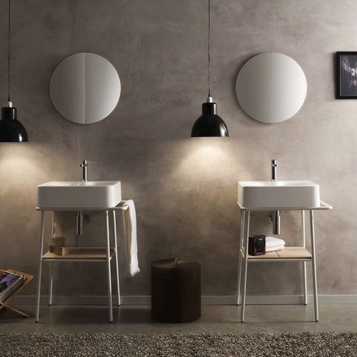 独立式台盆柜 - FUJI - NOVEL BATHROOM FURNITURE - 实木 / 陶瓷 / 金属
