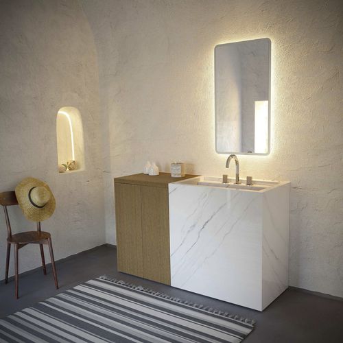 双台盆柜 - Cover New Collection - NOVEL BATHROOM FURNITURE - 壁挂 / 独立式 / 栎木