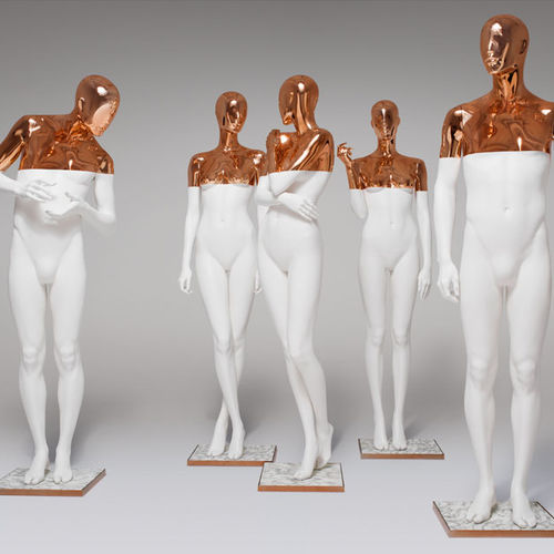 女模特模型 - PARIS WHITE COPPER - HANS BOODT MANNEQUINS - 抽象风格 / 挠性 / 白色