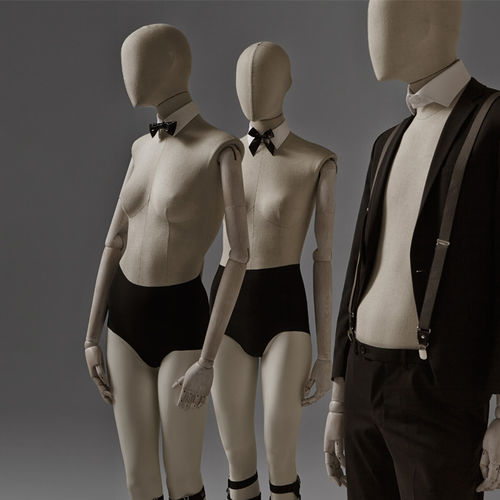 女模特模型 - HANS BOODT MANNEQUINS - 抽象风格 / 布料 / 落座