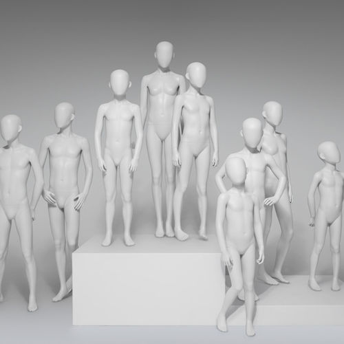儿童模特模型 - ABBEY ROAD  - HANS BOODT MANNEQUINS - 抽象风格 / 树脂 / 白色