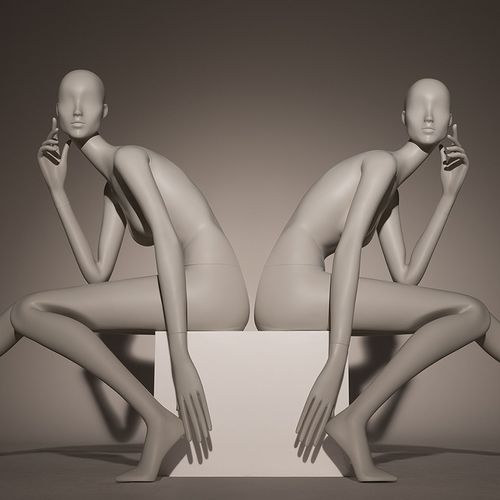 女模特模型 - MUSE - HANS BOODT MANNEQUINS - 现实风格 / 落座 / 挠性