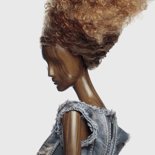 女模特模型60 sketch抽象风格高端用于奢侈品店