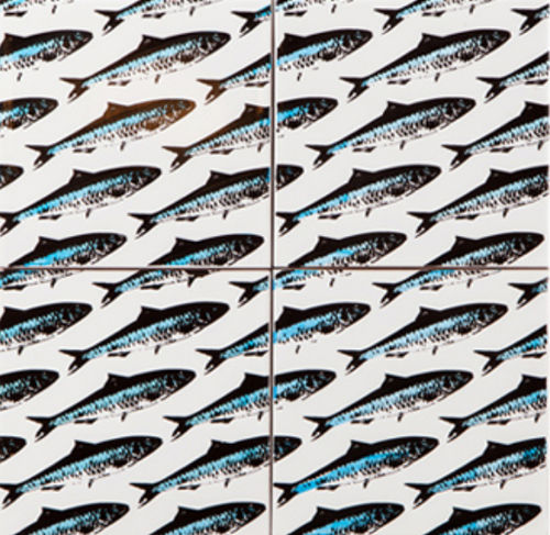 陶瓷砖 - SARDINES - Bussoga - 珐琅 / 印花 / 室内