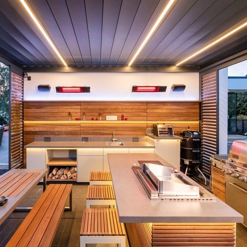 户外厨房 - C1 - CUBIC OUTDOOR LIVING - 现代风格 / 木质 / 岛台式