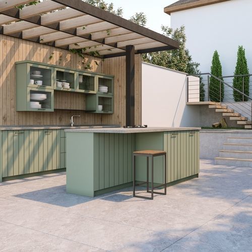 户外厨房 - C4 - CUBIC OUTDOOR LIVING - 现代风格 / 木质 / 岛台式