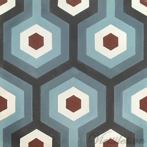 哑光水泥花砖 - V20-209 - Viet Tiles Corporation - 室内 / 地面 / 墙面