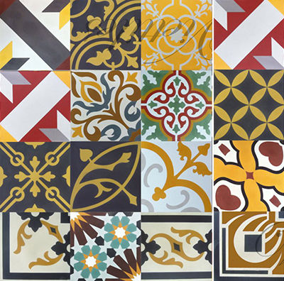 哑光水泥花砖 - GOLDEN TIMES - Viet Tiles Corporation - 室内 / 地面 / 墙面