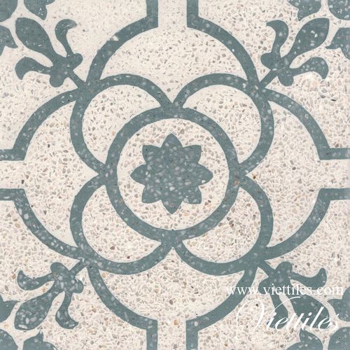 仿水磨石水泥花砖 - VT20-004 - Viet Tiles Corporation - 哑光 / 室内 / 地面