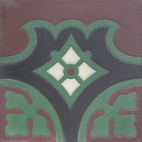 纹理水泥花砖 - V20RB-04 & V20RC-04 - Viet Tiles Corporation - 3D / 室内 / 地面