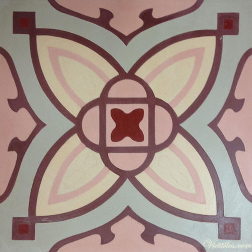 哑光水泥花砖 - V20-117 - Viet Tiles Corporation - 室内 / 地面 / 墙面